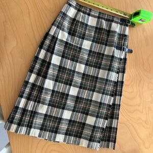 Vintage Browns of Burmuda tartan pleated kilt skirt